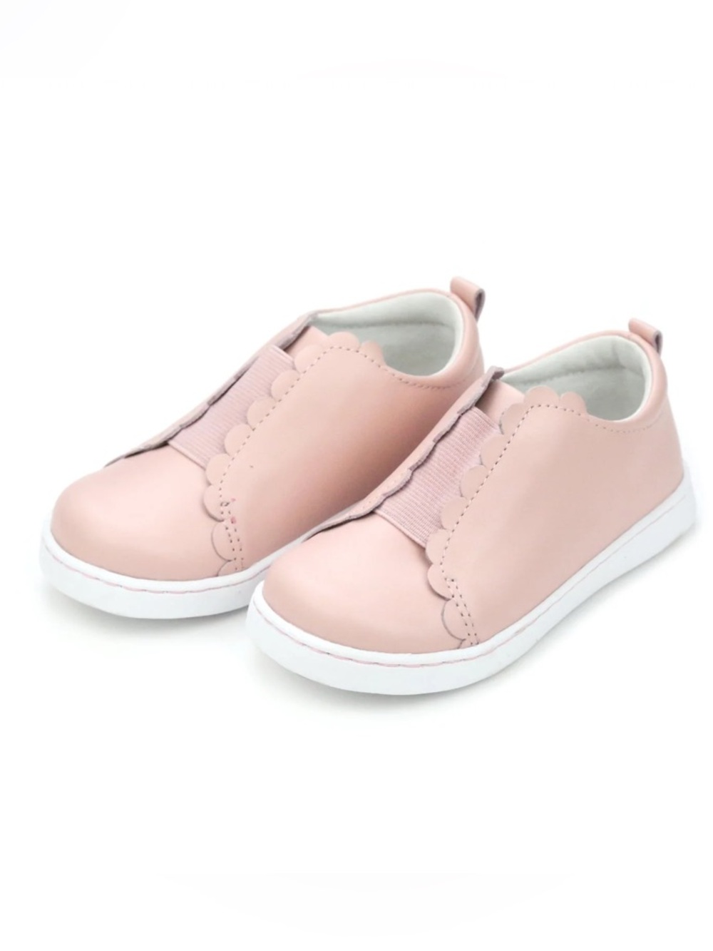 L'Amour Phoebe scalloped slip-on sneakers in pink